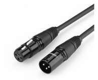 Kabel i złączka UGREEN Kabel XLR żeński do XLR męski 20710B - 2m czarny